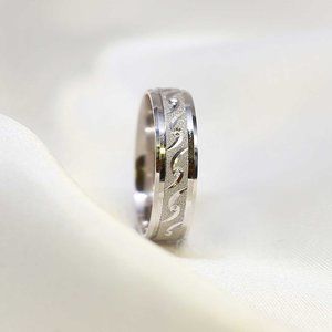 10 K Gold wedding Band 6mm , white gold, yellow gold, rose gold, engagement